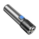 Фонарик ультрафиолетовый K31, 365nm, 3 режима, Aluminum (110*25mm) на аккумуляторе, с зарядкой по Type-C, Gray - изображение 1