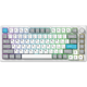 Клавіатура бездротова GamePro Asgard Yord механічна 75 клавіш Keychron Super Red RGB ENG/UKR White (MK266WH) - зображення 5