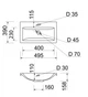 Подвесная тумба Меблибуд MILANA 50 с 2 ящиками и умывальником Cers Белая (2204651300016) - изображение 10