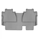 Коврики в салон Toyota Tundra 2014-2019, Double Cab без ящика, с бортом, задние, серые, Weathertech 460939 - изображение 1