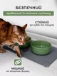 Силиконовый коврик под миски для собак кошек и кота VMHouse подставка под кошачий лоток напольный ковер с бортиками для корма антискользящий водонепроницаемый темно-серый (0149-0003) - изображение 4