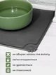 Силиконовый коврик под миски для собак кошек и кота VMHouse подставка под кошачий лоток напольный ковер с бортиками для корма антискользящий водонепроницаемый черный (0149-0002) - изображение 2