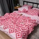 Комплект постільної білизни Moon&Star King Size 220x240 см наволочки 2 х 40х60 см Scarlet Grid Бязь Gold Люкс (MS-820011655) - зображення 4