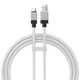 Кабель USB to Type-C Baseus CoolPlay Series для швидкого заряджання Huawei та Honor (1m, 100W, 6A, 480 Mbps). White - зображення 1