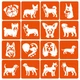 Набор трафаретов для био-тату Fresh Tattoo "Собаки" (dogs-6x6-16) - изображение 1