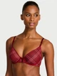 Комплект белья Victoria's Secret бюст и трусики чики 1161124711 (Красный 36D/M) - изображение 2
