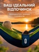 Гамак підвісний туристичний Xiaomi ZaoFeng 270×140 см до 300 кг нейлон 210T компактний зі стропами карабінами та чохлом для кемпінгу дачі та відпочинку, синьо-салатний - зображення 4