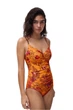 Купальник слитный с мягкой чашкой Chantelle 46C/L Оранжевый микс (C79-light mediterran) (115405) - изображение 1