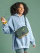 Сумка кросс-боди через плечо тканевая маленькая PacSafe GO crossbody 35105 Темно-зеленая (35105535) - изображение 2
