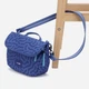 Сумка кросс-боди через плечо женская тканевая средняя PacSafe GO Saddle Crossbody 35140 Небесно-голубая (35140827) - изображение 6