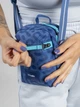 Сумка кросс-боди через плечо женская тканевая маленькая PacSafe GO Micro Crossbody 35130 Небесно-голубая (35130827) - изображение 7