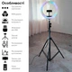Набор для видеоблогинга 4-в-1 кольцевая RGB лампа Ring Light 26см + штатив 2м + петличный микрофон + Bluetooth пульт - изображение 10