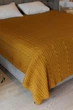 Вязаный плед KOSA ПРОВАНС Охра, 140х180см 045477 - изображение 2
