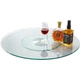 Стол обеденный L&S Lazy Susan круглый, закаленное стекло, поворотная основа, 68 см - изображение 3