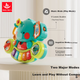 HuiLe Toys Маленький милий слон Електронне пальчикове піаніно Дитяча розвиваюча іграшка для хлопчиків та дівчаток Дитячий подарунок на День дітей - зображення 7