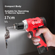 Аккумуляторная дрель KEN BL7212-20C с литий-ионным аккумулятором, шуруповерт, 12 В, электрический инструмент для домашнего использования. - изображение 5
