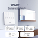 Обігрівач для ванної кімнати Haier Wind And Heat, потужний двомоторний перемикач клавіш на фортепіано, багатофункціональний світлодіодний обігрівач для ванної кімнати, машина теплого повітря для ванної кімнати M4X - изображение 7