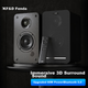 Настольная Bluetooth-колонка F&D R40BT, 2.0-канальная, с высококачественным звучанием, стереофонические полочные колонки с воспроизведением высоких и низких частот, активные домашние колонки, совместимые с ноутбуками и телевизорами. - изображение 4
