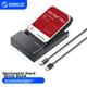 Корпус для жорстких дисків ORICO, горизонтальний, одновідсіковий, USB 3.0, 2,5/3,5 дюйма SATA, для механічних і твердотільних накопичувачів SSD у ноутбуках і настільних комп'ютерах, зовнішній портативний корпус з можливістю читання даних - 6518US3 - зображення 4