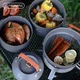 FIRE-MAPLE Feast 4 Піч для кемпінгу, кемпінгове посуд, сковорода, чайник, портативний набір горщиків, заварювання чаю біля плити - изображение 6