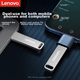 Флеш-накопичувач Lenovo 128 ГБ USB 3.2, серія SX1 Speed Core, сріблястий колір, міцний металевий дизайн, незамінний для бізнесу та офісу - зображення 4