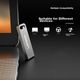 Флеш-накопичувач Lenovo 128 ГБ USB 3.2, серія SX1 Speed Core, сріблястий колір, міцний металевий дизайн, незамінний для бізнесу та офісу - зображення 6