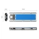Корпус для двопротокольного SSD-накопичувача ORICO M.2 NVMe/SATA, інтерфейс Type-C 10 Гбіт/с, зовнішній корпус для ноутбука, TCM2M-C3 - зображення 10