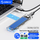 Корпус для двопротокольного SSD-накопичувача ORICO M.2 NVMe/SATA, інтерфейс Type-C 10 Гбіт/с, зовнішній корпус для ноутбука, TCM2M-C3 - зображення 11