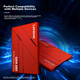 Твердотельный накопитель Lenovo 256 ГБ SATA3.0 SL700 Red Flash Shark Series, совместимый с настольными компьютерами и ноутбуками. - изображение 5