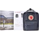 Рюкзак женский FJALLRAVEN повседневный вместительный школьный 23561-031 графитово-черный 7л - изображение 3