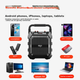 Портативная Bluetooth-колонка Aiguozhe T52 с высокой громкостью, для караоке на открытом воздухе, для танцев в стиле сквер, беспроводная колонка для оплаты покупок с микрофоном, USB-накопителем, TF-картой, сабвуфером и усилителем — с одним микрофоном. - изображение 10