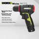 Электродрель WORX, 12 В, 40 Н, бесщеточная ручная дрель, литиевая аккумуляторная электрическая отвертка, пистолетная дрель, WU130X.1 (с одним аккумулятором) - изображение 4