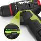 Электродрель WORX, 12 В, 40 Н, бесщеточная ручная дрель, литиевая аккумуляторная электрическая отвертка, пистолетная дрель, WU130X.1 (с одним аккумулятором) - изображение 9