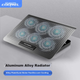 Охлаждающая подставка для ноутбука ICE COOREL D19 с двумя USB-портами, подставкой из алюминиевого сплава, регулируемой высотой, выдвижным настольным вентилятором, совместима с Lenovo и Huawei, универсальная охлаждающая подставка. - изображение 4