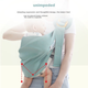 Многофункциональная сетчатая переноска для кормления Aibaoshi Baby Carrier Mesh Breathable Multifunctional Nursing Cloth Horizontal Front-Fazing Baby Carrier M629 с слюнявчиком. - изображение 6