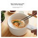 Электронная мультиварка Olayks Instant Electric Cooking Pot, небольшая электрическая кастрюля для общежития, многофункциональная электрическая кастрюля для приготовления лапши в студенческом общежитии, универсальная кастрюля, 1,5 л. - изображение 7