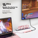 Сумісний з ноутбуками Apple, док-станція розширення Type-C, концентратор USB 3.0, конвертер HDMI 4K для дзеркального відображення екрана, адаптер-розгалужувач, зчитувач карт SD/TF - зображення 3