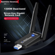 Беспроводной сетевой адаптер Newmine 1300M USB, двухдиапазонный 5G, для настольных и портативных компьютеров, портативный Wi-Fi приемник и передатчик, с внешней двойной антенной, обеспечивающей высокоскоростное покрытие, проникающее сквозь стены. - изображение 4