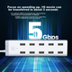 USB-хаб UGREEN 3.0, високошвидкісне розширення з 10 портами, багатоінтерфейсна док-станція, сумісний із настільними та портативними комп'ютерами, конвертер "один до" з портом живлення - изображение 5