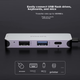Док-станция расширения PHILIPS Type-C, адаптер для компьютеров Huawei и Apple, док-станция расширения для MacBook и iPad, разветвитель USB-C на HDMI для ноутбука, 4-контактный разъем. - изображение 8