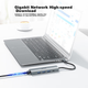 Док-станция расширения Acer Type-C, адаптер для гигабитного Ethernet-порта, USB 3.0-концентратор, проводная сетевая карта, преобразователь RJ45, совместима с ноутбуками. - изображение 4