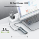 Док-станция расширения Acer Type-C, адаптер для гигабитного Ethernet-порта, USB 3.0-концентратор, проводная сетевая карта, преобразователь RJ45, совместима с ноутбуками. - изображение 5