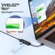 USB-концентратор PHILIPS USB 3.0, высокоскоростной расширительный 4-портовый концентратор, адаптер-конвертер для ноутбука на 5 портов, удлинительный кабель, разъем питания Type-C, длина 1,5 метра. - изображение 4