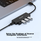 USB-концентратор PHILIPS USB 3.0, высокоскоростной расширительный 4-портовый концентратор, адаптер-конвертер для ноутбука на 5 портов, удлинительный кабель, разъем питания Type-C, длина 1,5 метра. - изображение 6