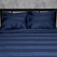 Комплект постільної білизни Moon&Star Євро 200x220 см наволочки 4 х 70х70 см Royal Blue Satin Stripe (MS-820013069) - зображення 6