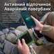 Вентилятор портативний 3в1 з ліхтариком і повербанком 10000 мАг USB / Type C з кліпсою для активної роботи Зелений - зображення 2