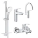 Набор смесителей Grohe Eurosmart 4 в 1 для ванной и кухни (UA123248M3) - изображение 1