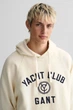 Чоловіче біле худі YACHT HOODIE RAGLAN Gant XXL 2007045 - изображение 4
