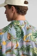 Чоловіча блакитна сорочка з візерунком REL VISCOSE HAWAII PRINT SS Gant XL 3240077 - зображення 5