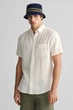 Чоловіча біла льняна сорочка REG LINEN SS Gant XL 3240103 - зображення 1